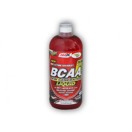 BCAA New Generation Liquid 1000ml - červená malina