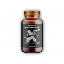 Calcium D3 &amp; K2, vápník s vitamínem D3 &amp; K2, 90 rostlinných kapslí