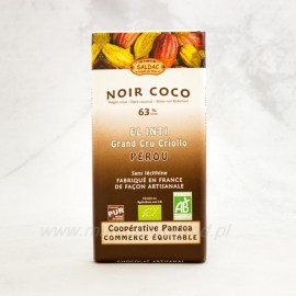 Horká čokoláda 63% kakaa s kokosom Bio 100g