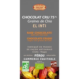 Horká čokoláda 75% Chia semienka 10%