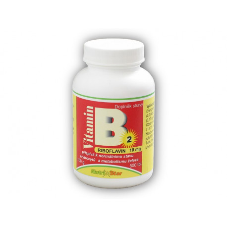 Riboflavin vitamín B2 10mg 500 tablet