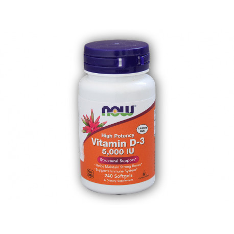 Vitamin D3 5000IU 240 softgel kapslí