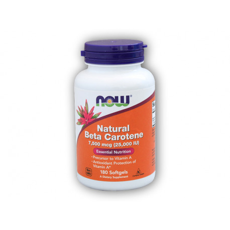Natural Betakaroten + Vitamin A 25000IU 180 kapslí