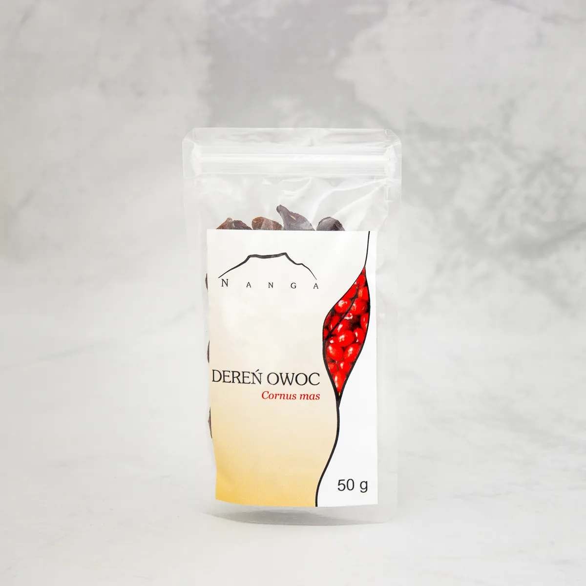 Drieň obyčajný plod - cornus mas - 50g vcelku